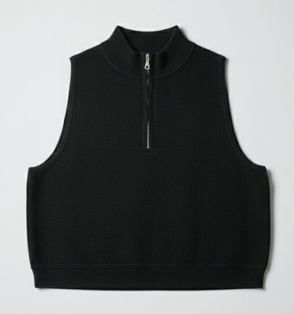 Blusa negra crop top- wild fable