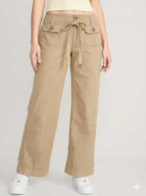 Pantalón Old Navy mid-rise Stretch (Beige)