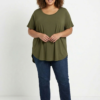 Blusa AVA-VIV Verde Olivo – Talla XL